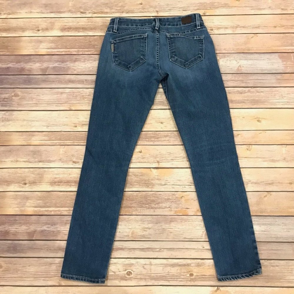 Paige Skyline Ankle Peg Skinny Jeans in Mila Medium Wash - Picture 2 of 8